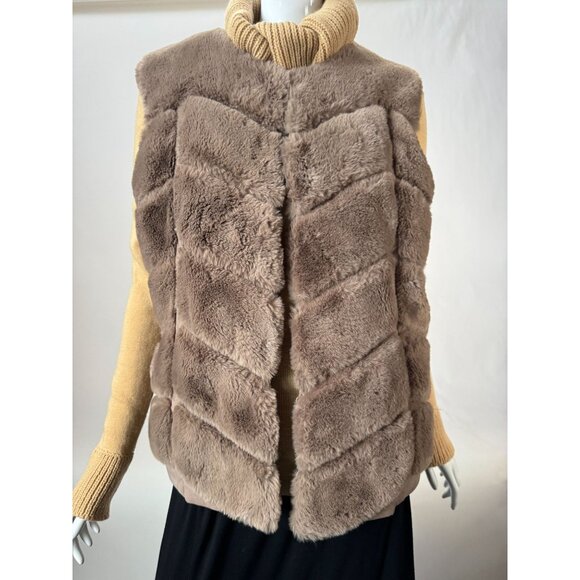 Love Token Faux Fur Vest L Soft Polyester Lining - Picture 14 of 16